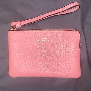Pink Coach Wristlet Wallet/Purse